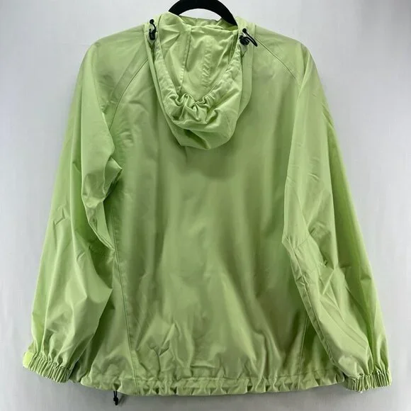 Royal Robbins Jacket Mens M Full Zip Hooded Windbreaker Lightweight Citron Green - Picture 2 of 12